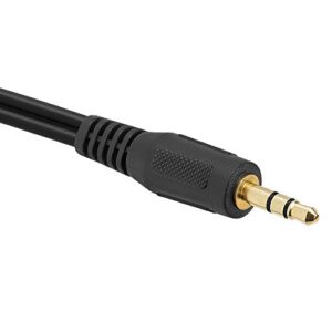 Cmple - 12FT 3.5mm to RCA Audio Stereo Cable, 3.5mm to 2-Male RCA Adapter Audio Cable, Y Splitter Design Stereo Audio RCA Male Cable, AUX Cord for Stereo Receiver Speaker Smartphone Tablet - 12 Feet