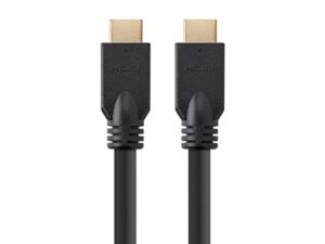 monoprice hdmi cable – 15 feet – black (no logo) | high speed, 4k@60hz, hdr, 18gbps, 26awg, yuv 4:4:4, cl2, compatible with uhd tv and more – commercial series