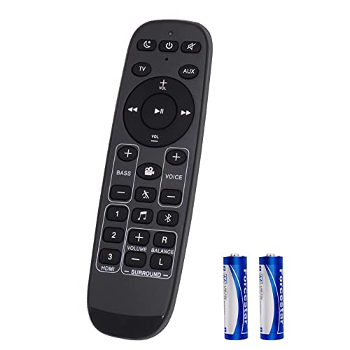 New Replacement Remote Control Polk Audio for Polk MagniFi 2, RE9114-1, RE91141, RTRE91141 MagniFi 2,Polk Omni SB1 Soundbar Home Theater Surroundbar System (Include Batteries)