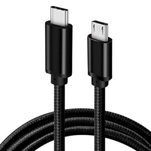 cbus 6ft micro usb to usb-c cable compatible with sony alpha, cybershot rx1r ii, canon eos m5/m6/m50, rebel sl3/sl2/t7/8i, powershot g9 x, g1 x, k-s1, panasonic lumix g100 zs80, zs70, g7, g80, g85