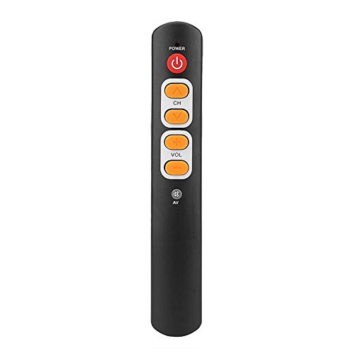 Learning Remote Control with Big Buttons, 6 Keys Universal Remote Control Smart Controller for TV STB DVD DVB HiFi VCR(Orange)