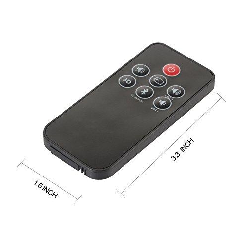 Remote Control for Klipsch R10B R20B R-10B R-20B ICON SB1 SB3 CS30 1015073 1061310 Replacement for Klipsch Reference Sound Bars Remote Control