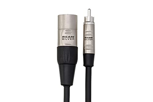 Hosa HRX-020 REAN RCA to XLR3M Pro Unbalanced Interconnect Cable, 20 feet