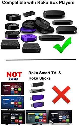 IR Remote Compatible with Roku 1 2 3 4 HD LT XS XD Roku Express 3900R Premiere 4620XB 4210XB 3900R 2500R 2700R 2450XB Media Player Box