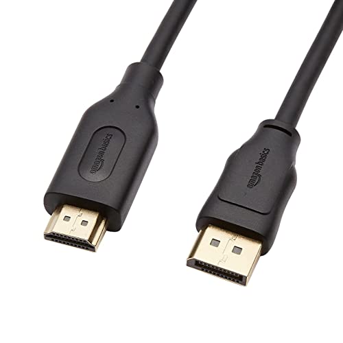 Amazon Basics Uni-Directional DisplayPort to HDMI Display Cable 4K@30Hz - 3 Feet