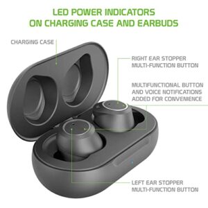 Wireless V5 Bluetooth Earbuds Works for Samsung Galaxy A32 5G with Charging case for in Ear Headphones. (V5.0 Black)