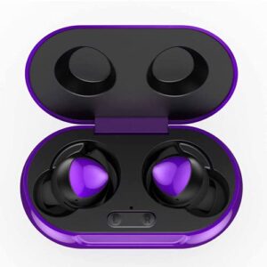urbanx street buds plus true bluetooth earbud headphones for blu c5 – wireless earbuds w/noise isolation – purple (us version with warranty)