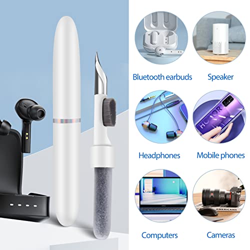 Gumilyo Bluetooth Earbuds Cleaning Pen, in-Ear Headphones Cleaning and Soft Dust Removal Brush Pen for Cleaning Dust in Bluetooth Headset Box, Mobile Phone and Camera