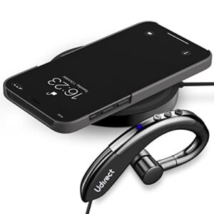Udirect Bluetooth Wireless Headset, Hands Free, Over The Ear, 3 Button Functions, Business Minded,