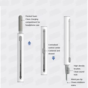 Airpods Cleaner Kit Soft Brush for Bluetooth Earbud Cleaning Airpod Pro Portable 3 in 1 Headphone Cleaning Pen Tools Earphone Cleaning Brush Tool for Earphone,Camera and Mobile Phone