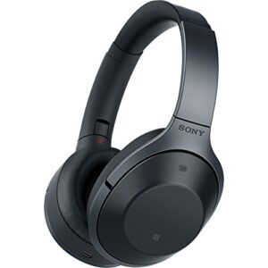 sony mdr-1000x/b black hi-res bluetooth wireless noise cancelling headphones (renewed)