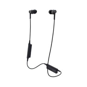 audio-technica sound reality wireless in-ear headphones, black, adjustable (ath-ckr35btbk)