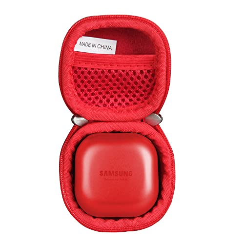 Adada Hard Travel Case for Samsung Galaxy Buds Live / Samsung Galaxy Buds Pro / Samsung Galaxy Buds 2 True Wireless Earbuds (Red)