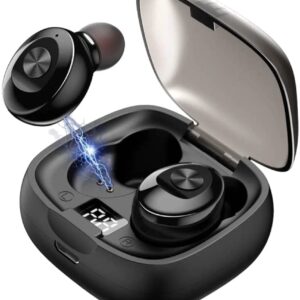 Bluetooth 5.0 Wireless Earbuds,Deep Bass Sound 15H Playtime IPX5 Waterproof Earphones Call Clear with Microphone in-Ear Stereo Headphones Comfortable for iPhone, Android 21