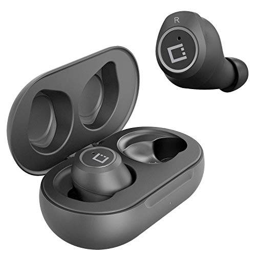 Wireless V5 Bluetooth Earbuds Compatible with Motorola Edge Plus with Charging case for in Ear Headphones. (V5.0 Black)