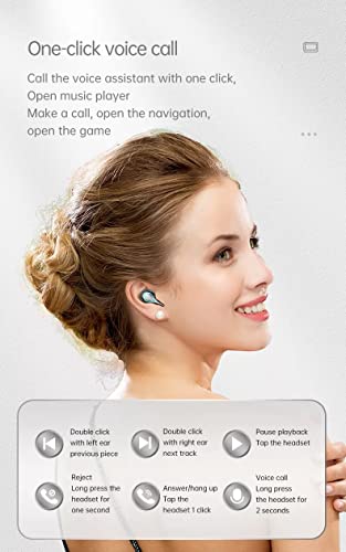 proQual M31-A Wireless Earphone in-Ear Low Latency Mini Stereo Sound Bluetooth-Compatible 5.2 Earbud for Gaming Bluetooth-Compatible