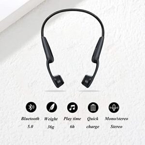 Z8 Wireless Bone Conduction Headset Bluetooth V5.0-vidonn F1 Sports Open Headset With Microphone Ip55 Waterproof And Sweatproof, Suitable For Running Exercise,Hiking,Cycling,Talking