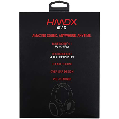 HMDX HX-HP210BK Bluetooth Headphones Black