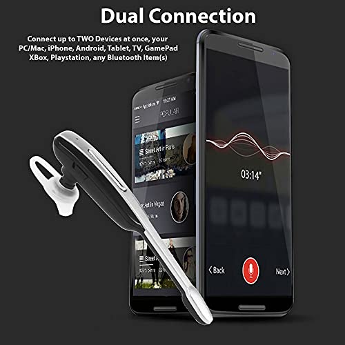 VOLT+ TEK STYZ Headset Compatible with Realme 10 in Ear Wireless Bluetooth Noise Canceling Earpiece (Black/Gold)