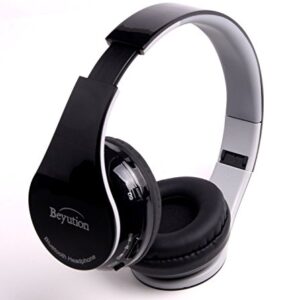 New Beyution BT513 Over-Ear HiFi Bluetooth 4.0 Headphones for Apple iPhone 5S 5C 5 4S IPAD Mini and All Series iPod Ipouch and Mac Laptop PC Tablet-Best Audio Performance-Black Color