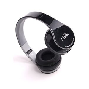 New Beyution BT513 Over-Ear HiFi Bluetooth 4.0 Headphones for Apple iPhone 5S 5C 5 4S IPAD Mini and All Series iPod Ipouch and Mac Laptop PC Tablet-Best Audio Performance-Black Color