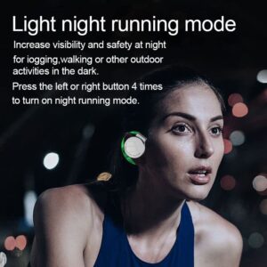 AilRabbit Wireless Earphones, Bluetooth 5.2 Bluetooth Earbuds with Microphone, Enc Dual Microphone Noise Reduction HD Call Night Light Bluetooth Headset