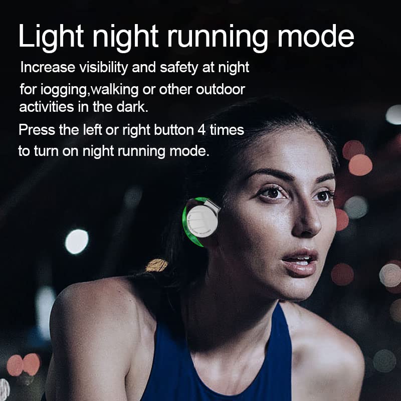 AilRabbit Wireless Earphones, Bluetooth 5.2 Bluetooth Earbuds with Microphone, Enc Dual Microphone Noise Reduction HD Call Night Light Bluetooth Headset