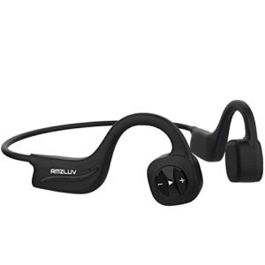 amzluv swimming wireless headphones, bone conduction headphones with built-in 8gb memory support mp3 and bluetooth connection