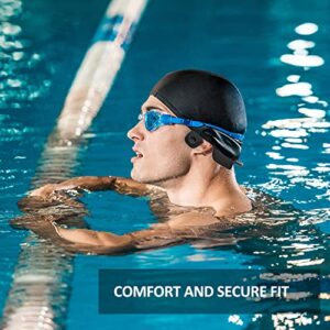 amzluv Swimming Wireless Headphones, Bone Conduction Headphones with Built-in 8GB Memory Support MP3 and Bluetooth Connection