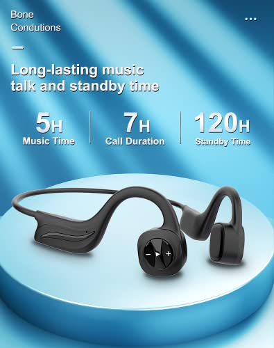 amzluv Swimming Wireless Headphones, Bone Conduction Headphones with Built-in 8GB Memory Support MP3 and Bluetooth Connection