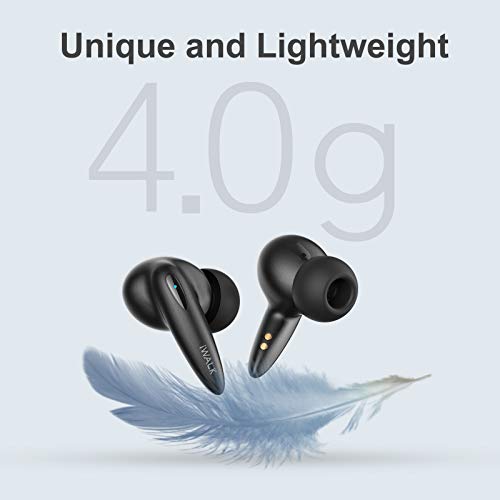 iWALK AmourDuo PlusWireless Earbuds Compatible with iPhone, Bluetooth Earbuds with Charging Case 10mm Drivers Deep Bass & Clear Mids Highs,20H Playtime Mono & Twin Modes Touch Control Compact & 4g