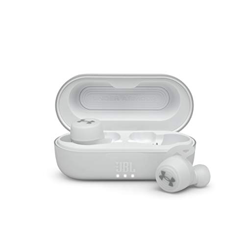 JBL Under Armour True Wireless Streak: Ultra-Compact in-Ear Sport Headphones - White (UAJBLSTREAKWHTAM)