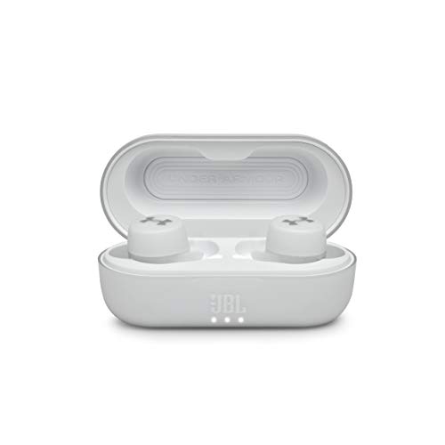 JBL Under Armour True Wireless Streak: Ultra-Compact in-Ear Sport Headphones - White (UAJBLSTREAKWHTAM)