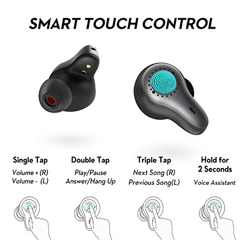 Wireless Earbuds mifo O7 Qualcomm APT-X TWS Bluetooth 5.0 Hi-Fi Stereo Sound CVC 8.0 Noise Cancelling in-Ear Sport Wireless Headphones Built-in Mic IPX7 Waterproof Earphone with Charging Case