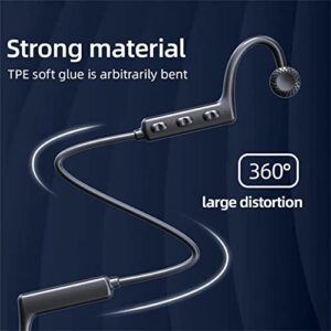 TWIFER Bone Conduction Headset Wireless Bluetooth 5.1 Earphone Waterproof Sports Noise Cancelling Headphone with Microphone for Cycling Yoga Running