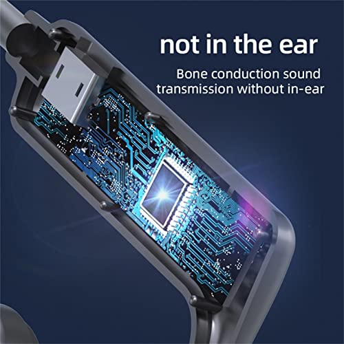 TWIFER Bone Conduction Headset Wireless Bluetooth 5.1 Earphone Waterproof Sports Noise Cancelling Headphone with Microphone for Cycling Yoga Running