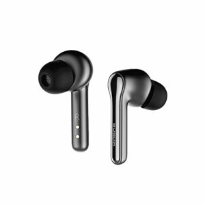 rockmia ture wireless in-ear earbuds mini noise cancelling headphones built-in mic, bluetooth 5.0 headphones compatible with apple & android(black, t1)