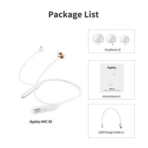 Neckband Headphones Bluetooth Wireless In-Ear Active Noise Cancelling Headphones ANC Headphones With Mic and Volume Control, Hi-Fi Stereo Waterproof Neckband Earbuds for Home Office, Video Conference