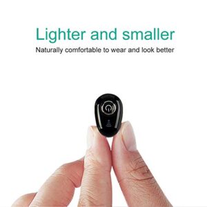 Gilroy Bluetooth Earbud, Single Wireless Earphone, Mini Bluetooth Headset Hands-Free Car Headphone, Bluetooth Earpiece for Smart Phones PC TV Audiobook White