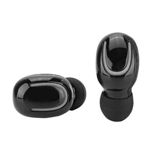 Serounder HBQ-Q32 Wireless Bluetooth 5.0 Earbuds TWS Lightable Headset Stereo Headphone Auto-Pairing with Charging Box for Phone/Tablet(Black)