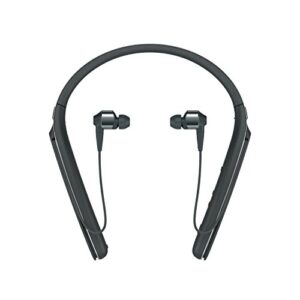 sony premium noise cancelling wireless behind-neck in ear headphones – black (wi1000x/b)