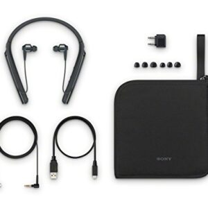 Sony Premium Noise Cancelling Wireless Behind-Neck in Ear Headphones - Black (WI1000X/B)