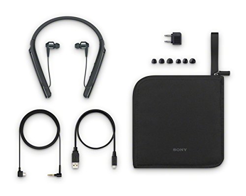 Sony Premium Noise Cancelling Wireless Behind-Neck in Ear Headphones - Black (WI1000X/B)