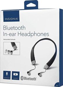 insignia – ns-cahbteb02 wireless in-ear headphones – black (renewed)