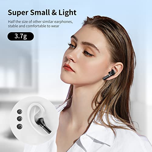 MPWHYL Bluetoth 5.2 Headphones, Active Noise Canceling Wireless Earbuds, Deep Bass in Ear Earphones, 30H Playtime with Charging Case, Portable for Work Commuting Gameing