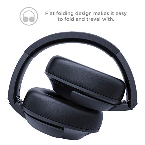 TCL ELIT400NC Wireless On-Ear Headphones Hi-Res Noise Cancelling Bluetooth Headphones with 22 Hour Playtime and Fast Charge – Midnight Blue