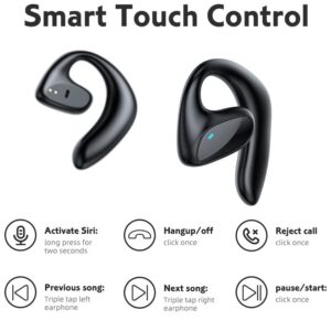 VL9 Outdoor Sport Earhook Headset Bluetooth Painless Air Conduction Headphone LED Digital Display TWS Phone Headset Earbuds