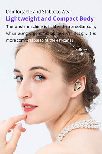 Wireless Earbuds, Bluetooth 5.1 Headphones 180 Hours Playtime Earphones with Microphone, in Ear Headset IPX7 Waterproof Earbuds Noise Cancelling, LCD Display for Sports/Working
