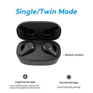 Xmythorig True Wireless Earbuds, Bluetooth 5.0 Headphones with 4-Mics, ENC Noise Cancelling Earphones for Clear Calls, Hi-Fi Stereo in-Ear Headset with Deep Bass, IPX6 Waterproof for Office/Workout