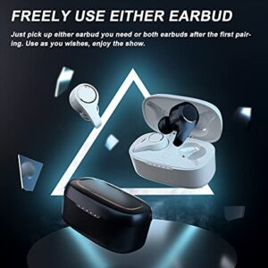 Xmythorig True Wireless Earbuds, Bluetooth 5.0 Headphones with 4-Mics, ENC Noise Cancelling Earphones for Clear Calls, Hi-Fi Stereo in-Ear Headset with Deep Bass, IPX6 Waterproof for Office/Workout